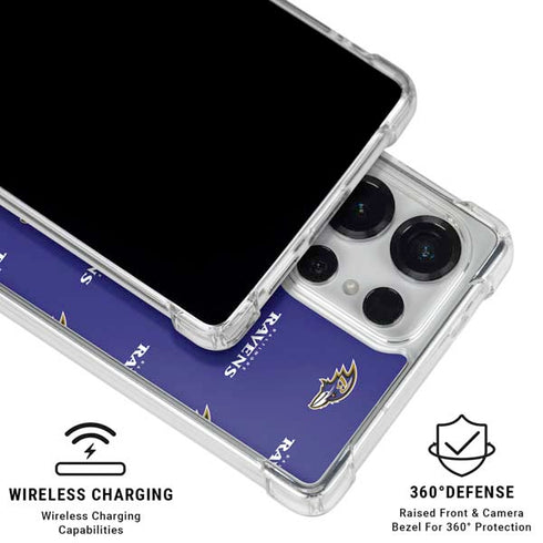 NFL Baltimore Ravens Blitz Series Galaxy S25 Ultra Clear Case